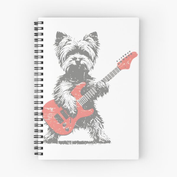Item preview, Yorkie Rock Funny Dog Playing Guitar Rock LIMITED EDITION designed and sold by TidalwaveJaycee.