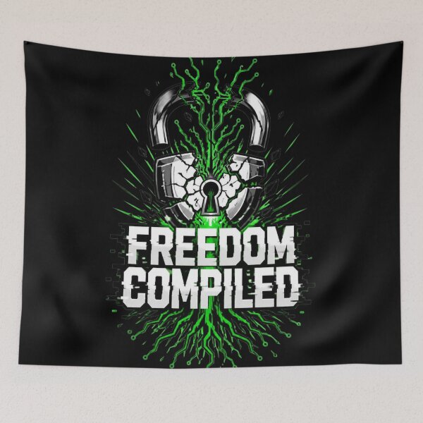Item preview, Freedom Compiled - Linux Open Source Tech designed and sold by DarkCodeLabs1.