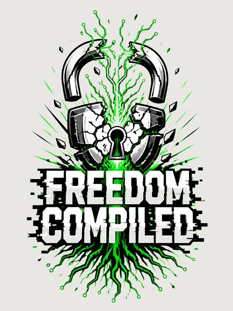 Thumbnail 6 of 6, Premium Oversized Sweatshirt, Freedom Compiled - Linux Open Source Tech designed and sold by DarkCodeLabs1.