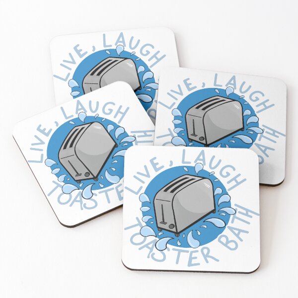 Item preview, Live Laugh Toaster Bath designed and sold by ClarissaDoodles.