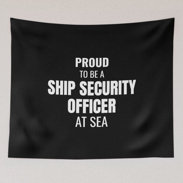 Item preview, Proud to be a Ship Security Officer at Sea (White) designed and sold by ShipCrewNation.