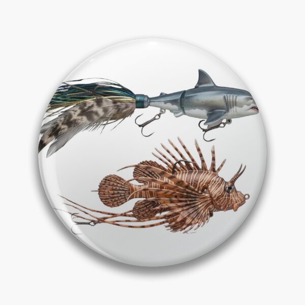 Item preview, Jointed Shark & Lionfish Fishing Lures designed and sold by Eepgun.