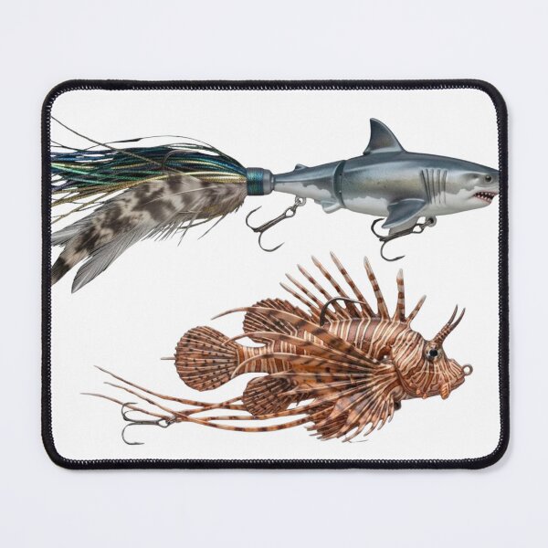 Item preview, Jointed Shark & Lionfish Fishing Lures designed and sold by Eepgun.
