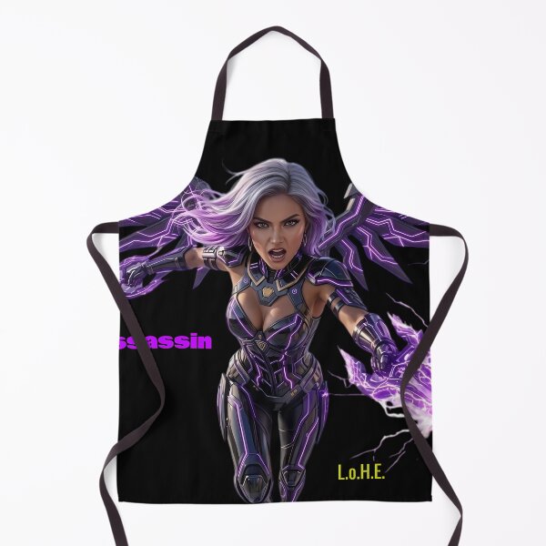 Item preview, Cyberpunk Assassin Stealth Neon Cyber Ninja Warrior designed and sold by EvolutionMerch.
