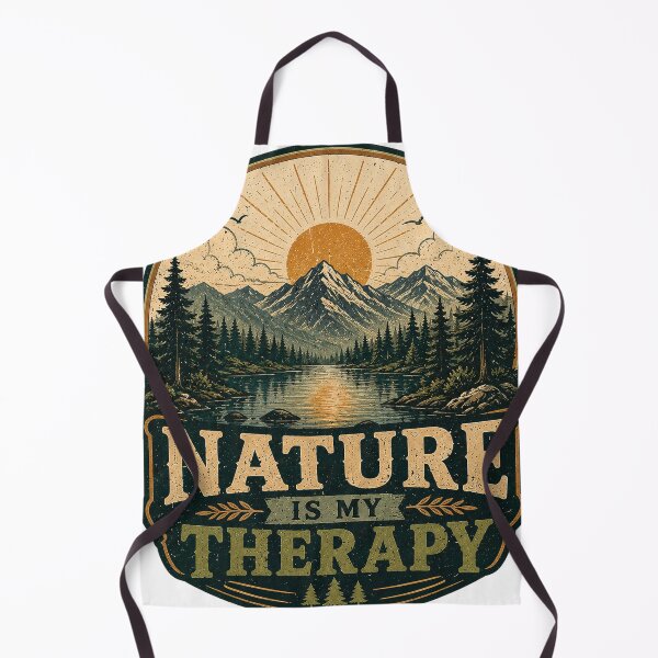 Item preview, Nature Is My Therapy Vintage Mountain Lake Forest Nature Design designed and sold by RobertArt08.
