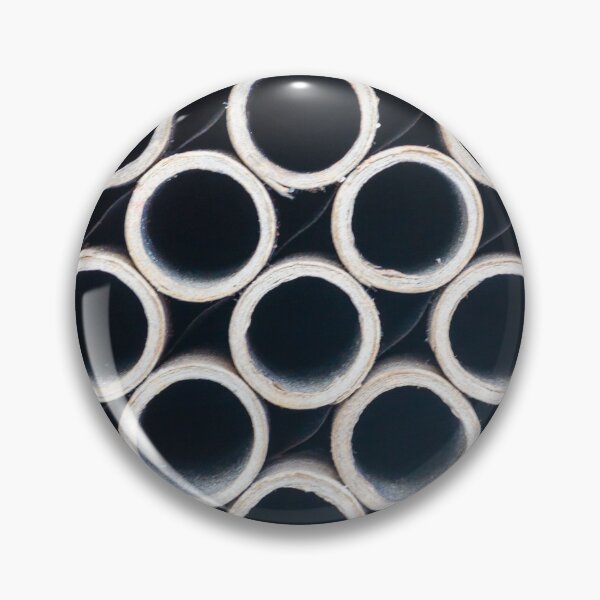 Item preview, Stacked Cardboard Tubes Pattern Background — Repeating Hollow Circles Texture and Industrial Paper Geometry designed and sold by Nmallia.