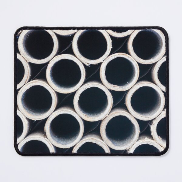 Item preview, Stacked Cardboard Tubes Pattern Background — Repeating Hollow Circles Texture and Industrial Paper Geometry designed and sold by Nmallia.