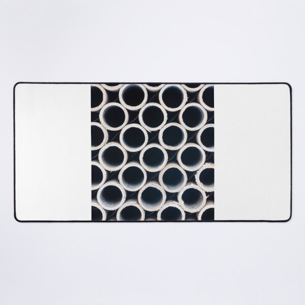 Item preview, Stacked Cardboard Tubes Pattern Background — Repeating Hollow Circles Texture and Industrial Paper Geometry designed and sold by Nmallia.