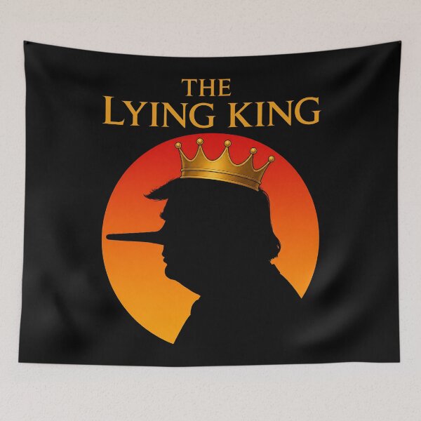 Item preview, The Lying King Anti-Trump Funny designed and sold by zwawji.