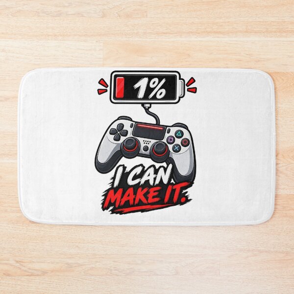 Item preview, 1% Battery I Can Make It Funny Gamer Gaming Humor designed and sold by wildflux.