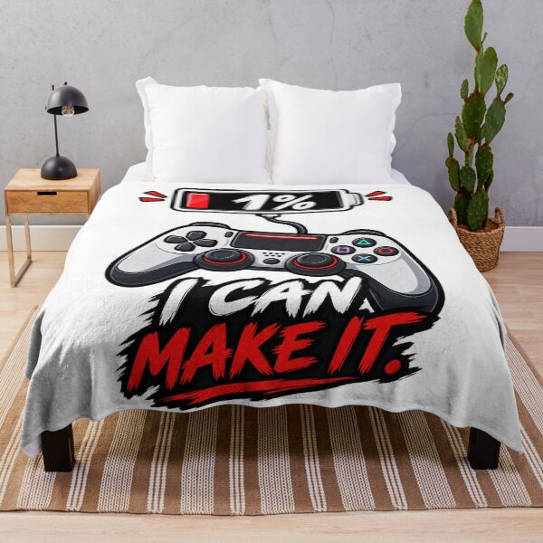 Item preview, 1% Battery I Can Make It Funny Gamer Gaming Humor designed and sold by wildflux.