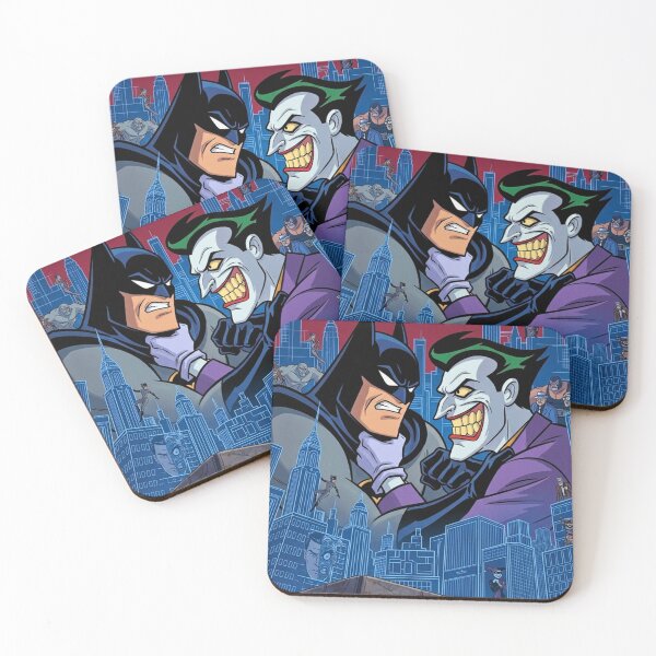 Item preview, Batman vs. Joker Art Deco Poster | Batman: The Animated Series Fan Art designed and sold by lavanya11.