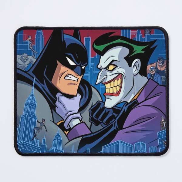 Item preview, Batman vs. Joker Art Deco Poster | Batman: The Animated Series Fan Art designed and sold by lavanya11.