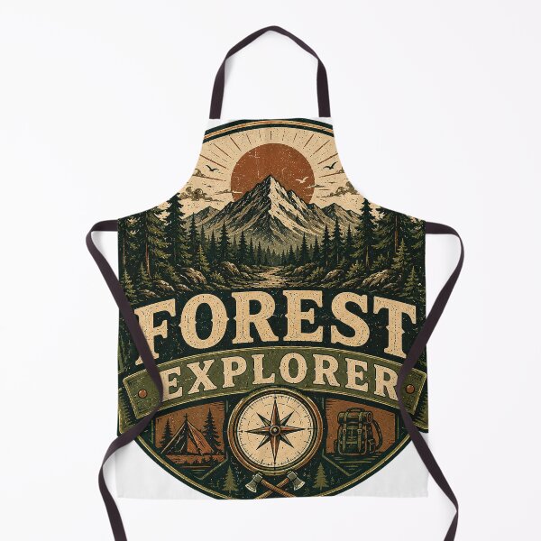 Item preview, Forest Explorer Vintage Mountain Hiking Camping Adventure Design designed and sold by RobertArt08.