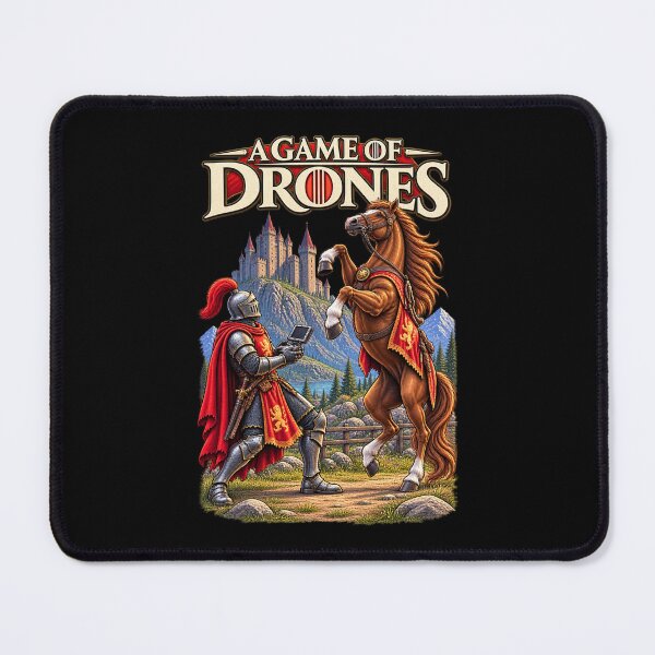 Item preview, A Game of Drones Funny Knight and Horse Pilot designed and sold by Lombardino.