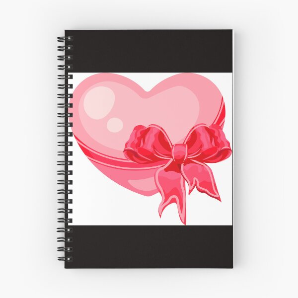 Item preview, pink heart tied with a red bow  designed and sold by Zhanna LL.