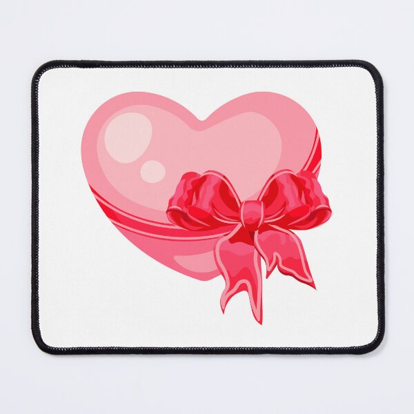 Item preview, pink heart tied with a red bow designed and sold by Zhanna LL.