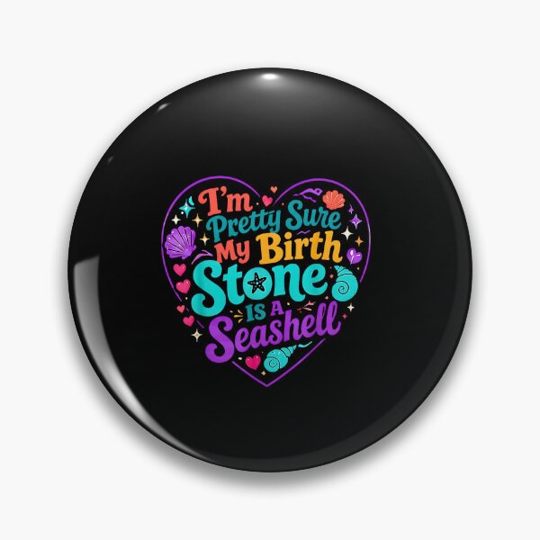 Item preview, My Birthstone Is A Seashell Cute Summer Beach Lover Groovy designed and sold by Rahamkshop.