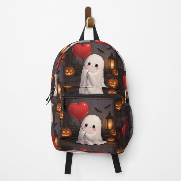 Item preview, Adorable Cute Ghost with Heart Balloon Halloween Art designed and sold by Ink-verse-.