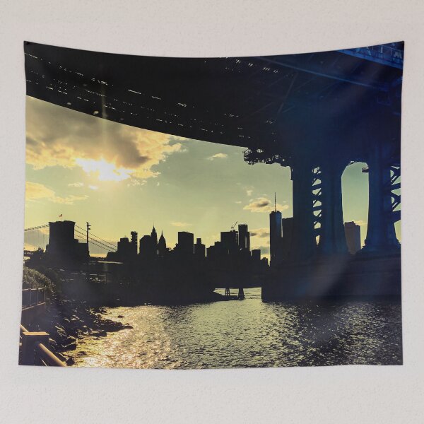 Item preview, Manhattan Skyline Bridge New York City  designed and sold by eleonoraingrid.