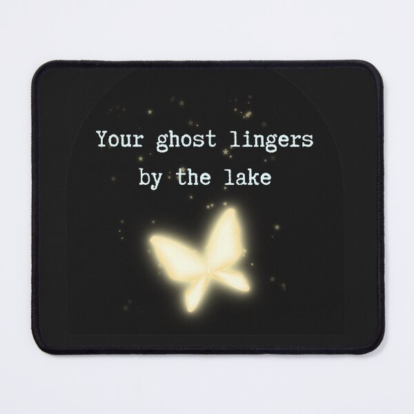 Item preview, Your Ghost Lingers By The Lake - Dark Academia Aesthetic Quote designed and sold by NinaCorner.