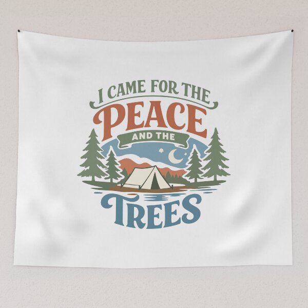 Item preview, I Came for the Peace and the Trees Funny Gift for Campers, Nature Lovers & Students designed and sold by stylishdzign.