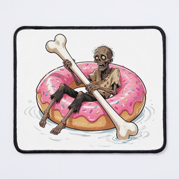 Item preview, Zombie Rowing Donut Pool Float Art designed and sold by The Mellonaire.