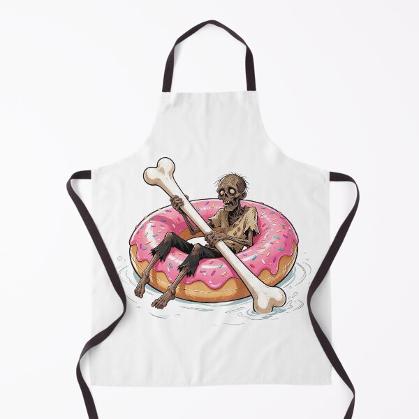 Item preview, Zombie Rowing Donut Pool Float Art designed and sold by The Mellonaire.