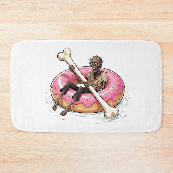 Item preview, Zombie Rowing Donut Pool Float Art designed and sold by The Mellonaire.