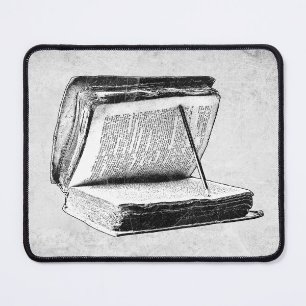 Item preview, Battered Old Book Propped Open With Pencil designed and sold by Ghoul Enterprises.