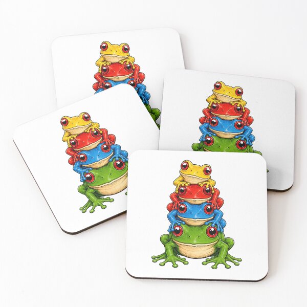 Item preview, Cute Kawaii Frog Pile design designed and sold by BornBorn.