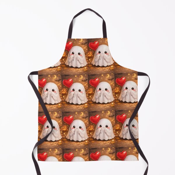 Item preview, Adorable Ghost Holding Balloon Spooky Cute designed and sold by Ink-verse-.
