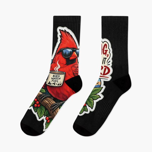 Item preview, Red Flag But Make It a Bird | Funny Cardinal Birdwatching Retro Design designed and sold by Jankes88.