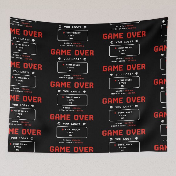 Item preview, GAME OVER – Continue? Retro Gaming designed and sold by alessiob.