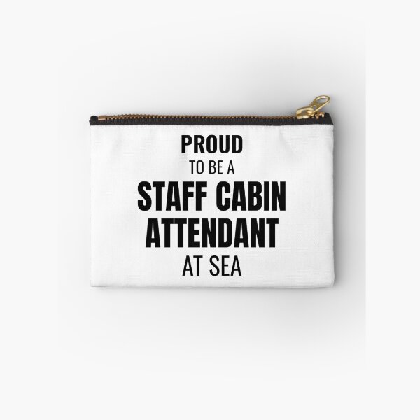 Item preview, Proud to be a Staff Cabin Attendant at Sea (Black) designed and sold by ShipCrewNation.