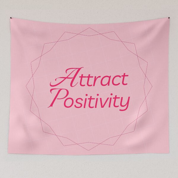 Item preview, Attract Positivity – Aesthetic Soft Pink Daily Affirmation designed and sold by MiaBellaGirl.