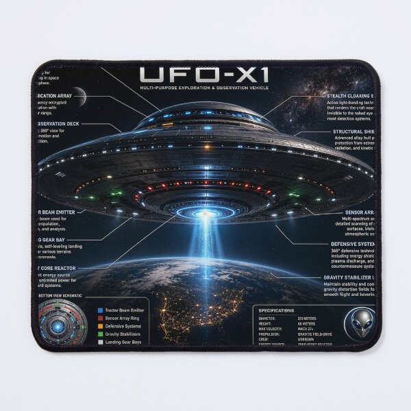 Item preview, UFO Detailed designed and sold by aliengalaxiesglobal.
