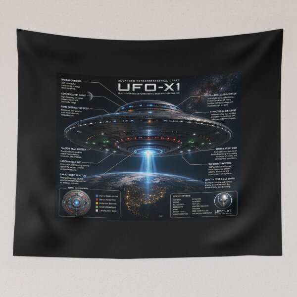 Item preview, UFO Detailed designed and sold by aliengalaxiesglobal.