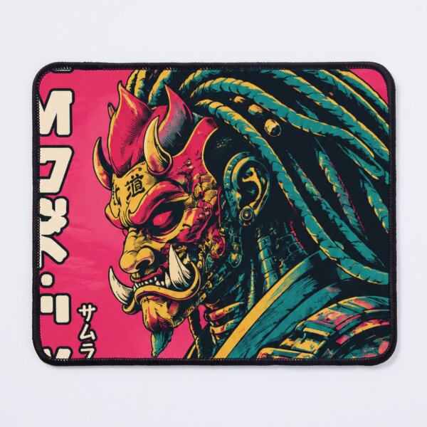 Item preview, Oni Samurai Dreadlocks Cyberpunk Japanese Warrior designed and sold by BRTHRCNK01.