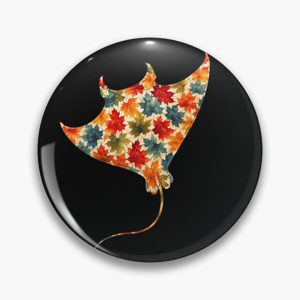 Item preview, Colorful Manta Ray | Ocean Autumn Maples Art Collection designed and sold by Zaru Art Studio.