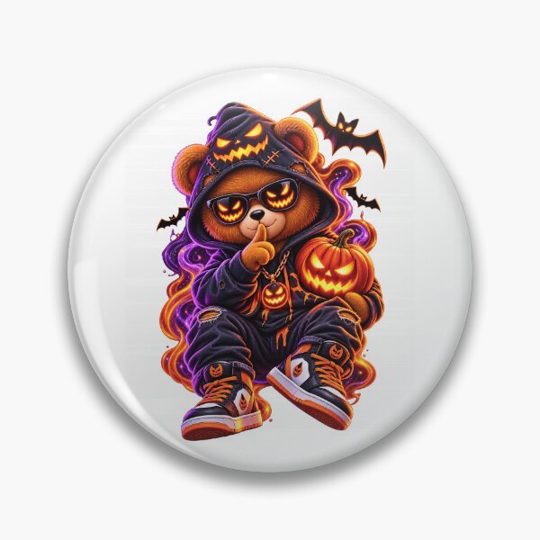 Item preview, Spooky Halloween Teddy Bear – Pumpkin Witch Bear Streetwear designed and sold by ArtSpark Studio.