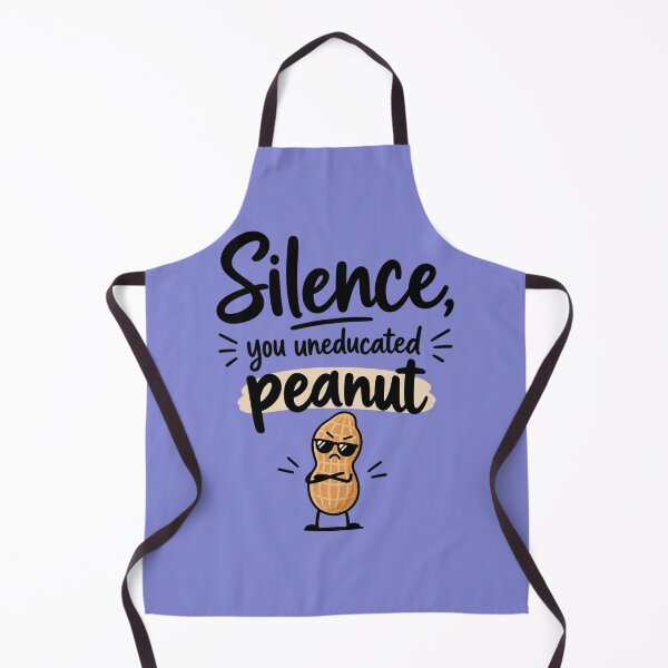 Item preview, Funny Sarcastic Quote T-Shirt – “Silence, You Uneducated Peanut” | Witty Insult Humor designed and sold by MimiSabu.