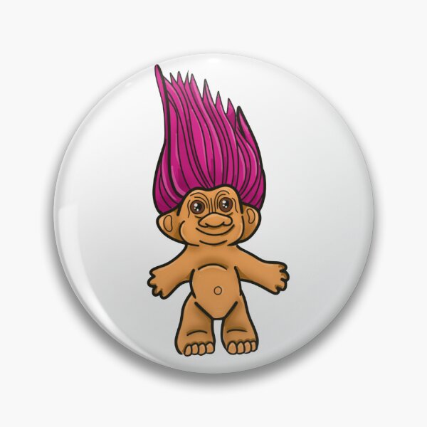Item preview, Retro 90s Troll Doll designed and sold by Peace, Love & Pugs.