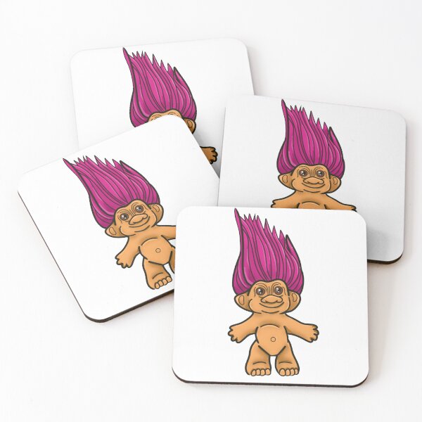 Item preview, Retro 90s Troll Doll designed and sold by Peace, Love & Pugs.