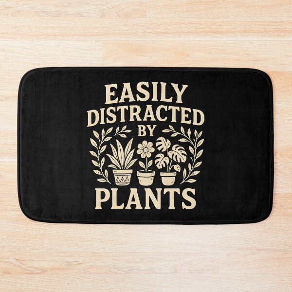 Item preview, Easily Distracted By Plants Funny Gardening Humor Houseplants Lover Retro designed and sold by Photo-Sphere101.