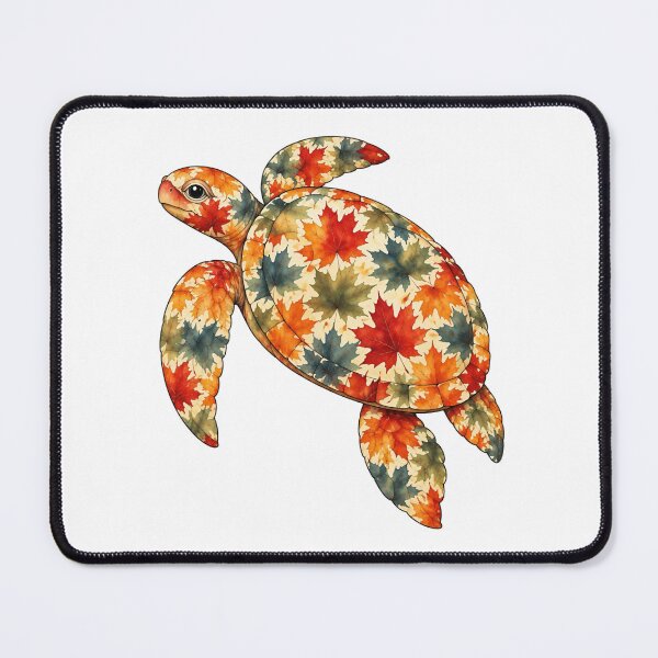 Item preview, Colorful Sea Turtle | Ocean Autumn Maples Art Collection designed and sold by Zaru Art Studio.