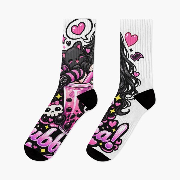 Item preview, Goth Food Gremlin Loves Bubble Tea designed and sold by AnnekeJordaan.