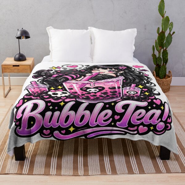 Item preview, Goth Food Gremlin Loves Bubble Tea designed and sold by AnnekeJordaan.