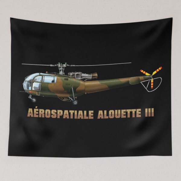Item preview, Alouette III French Military Helicopter Color Diagram designed and sold by MilitaryMart.