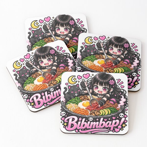 Item preview, Goth Food Gremlin Loves Bibimbap designed and sold by AnnekeJordaan.